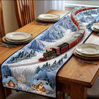 Silent Snow Lane Table Runner