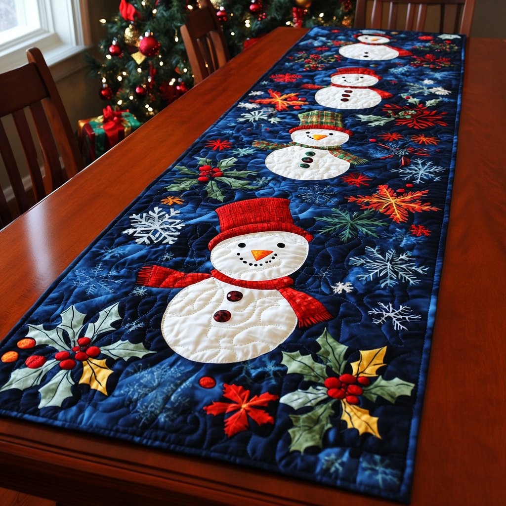 Silver Bells Bliss Table Runner