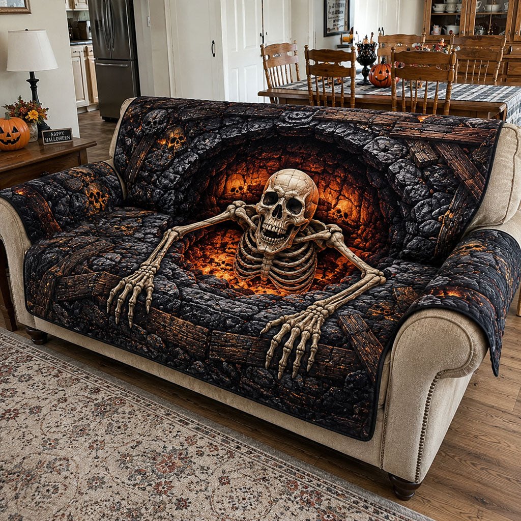 Skeleton Awakens Sofa Cover
