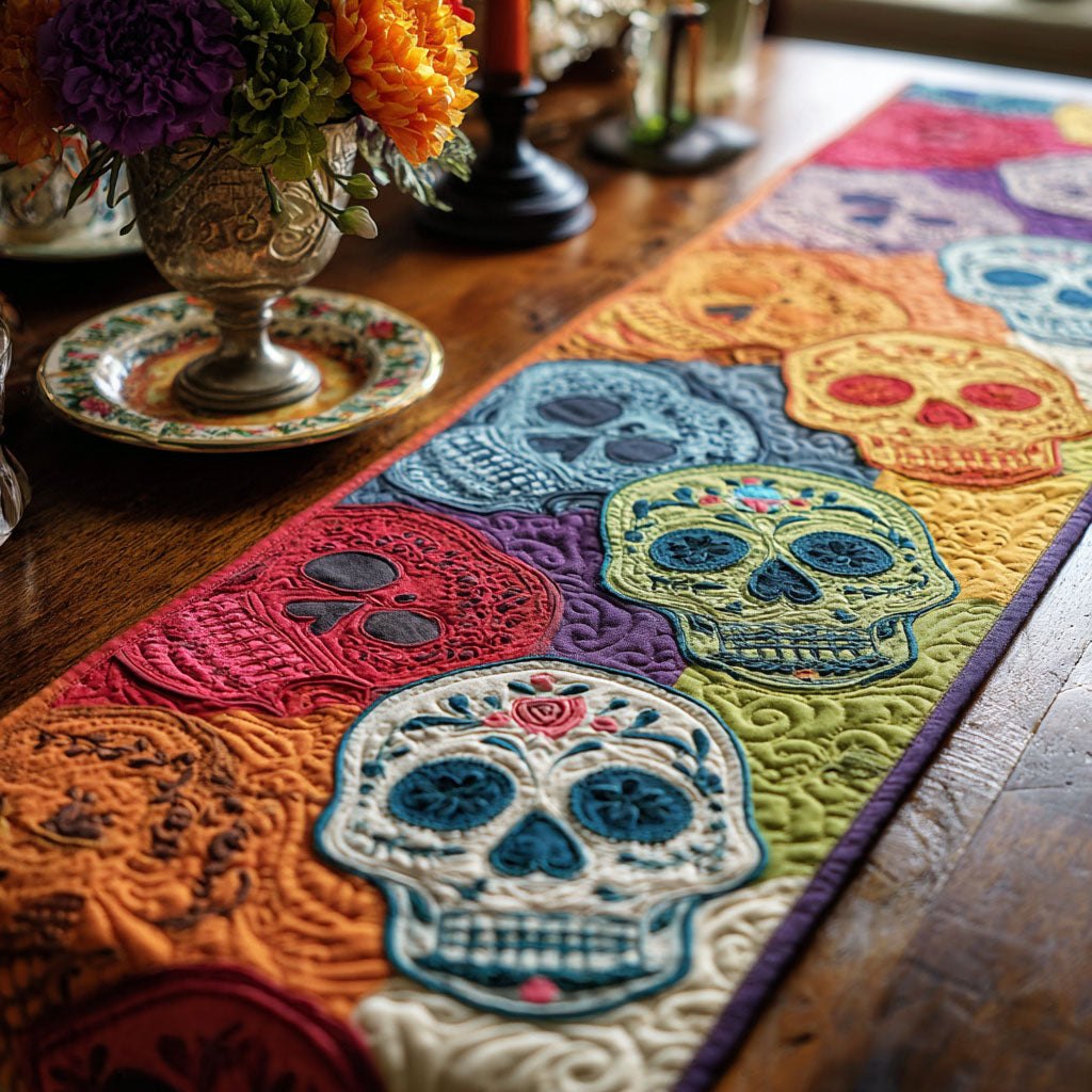 Skull Dance Table Runner