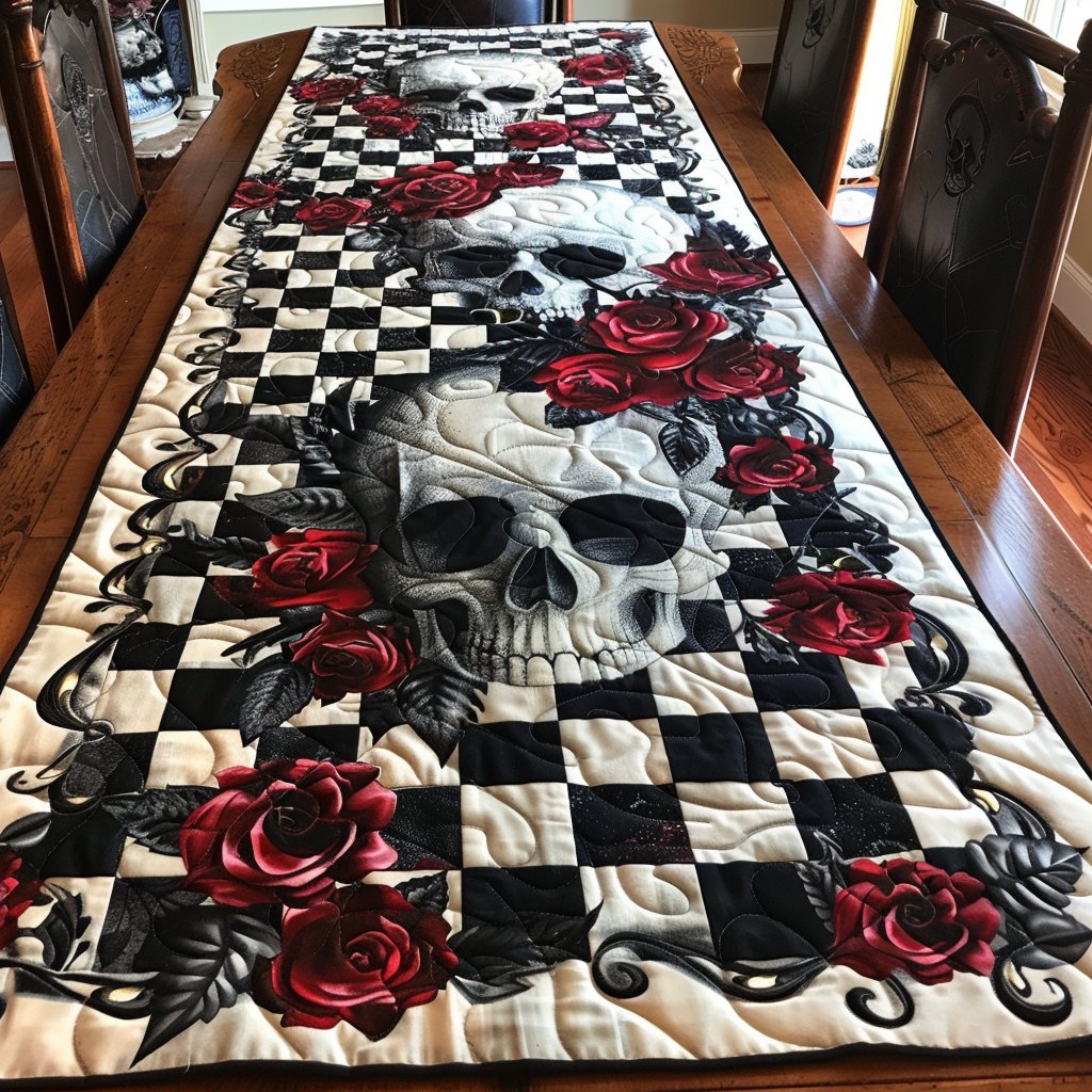 Skull Garden Table Runner