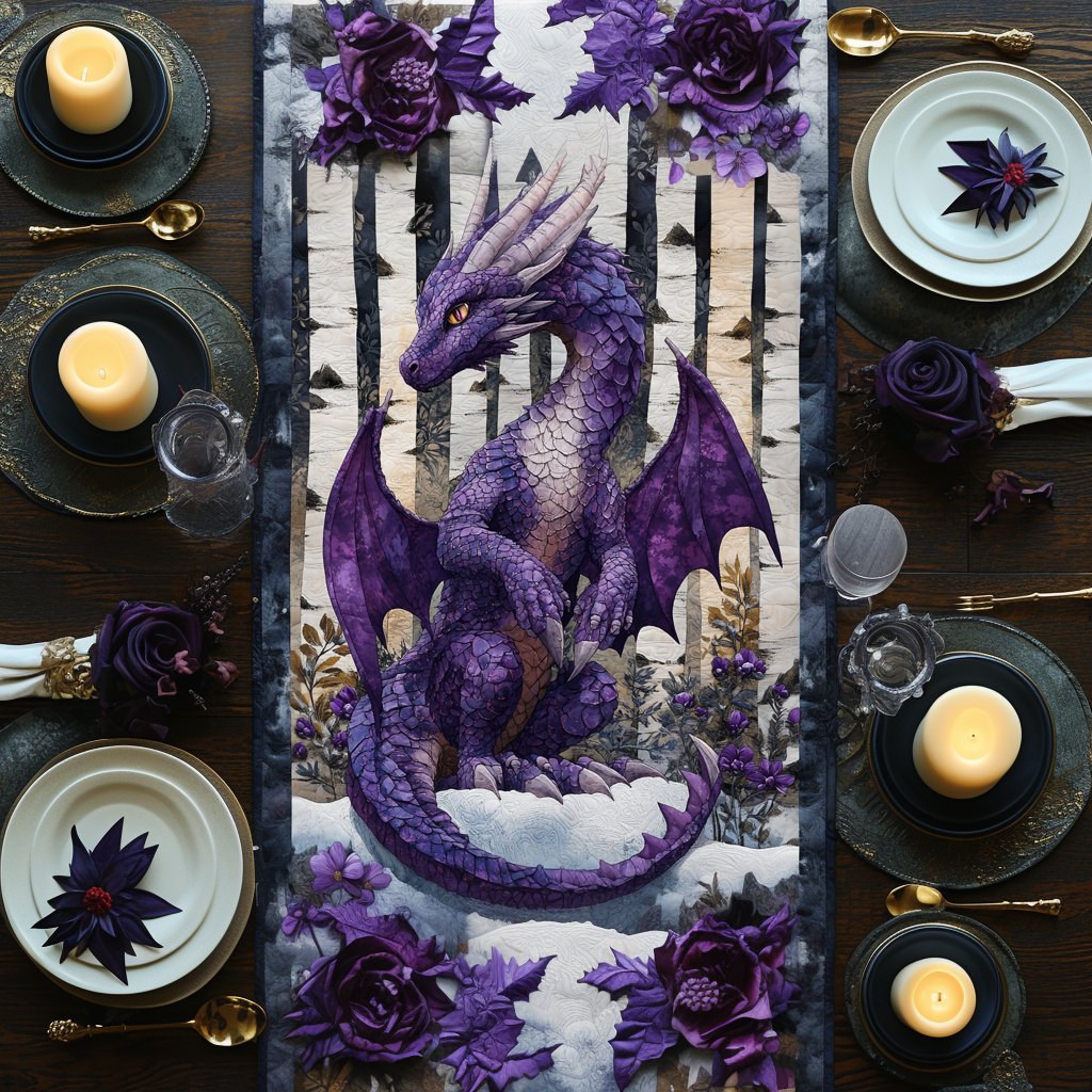 Skyborn Serpent Table Runner