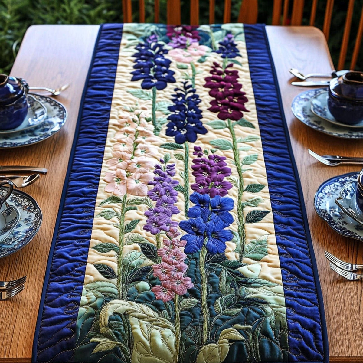 Skyward Blooms Table Runner