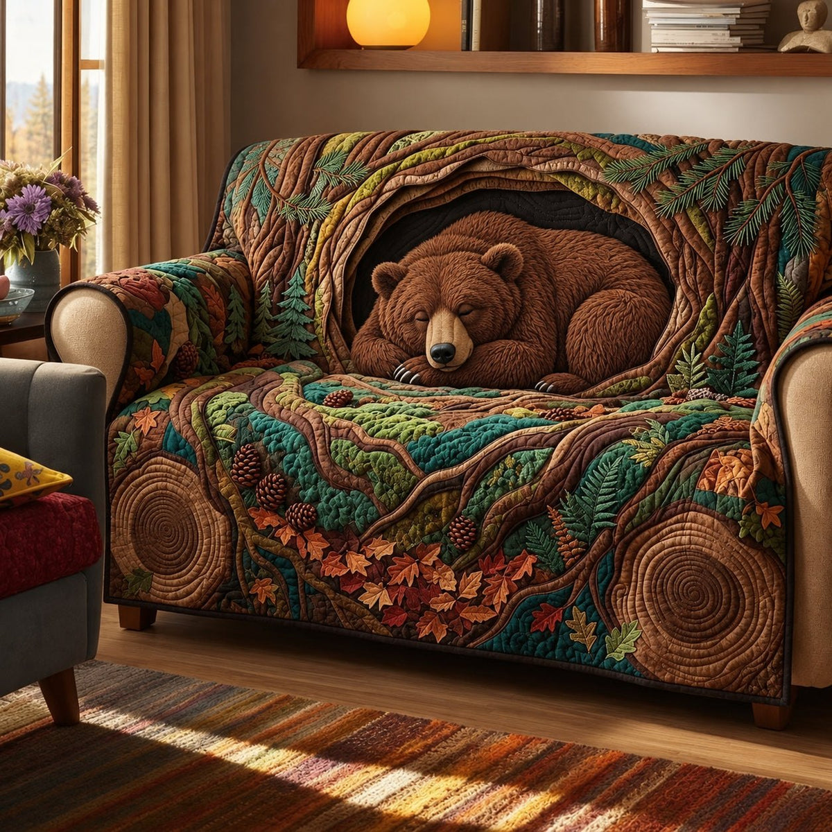 Sleeping Bear Tree Hollow Sofa Cover