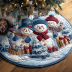 Snow Buddies Carousel Christmas Tree Skirt