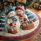 Snow Family Winterland Christmas Tree Skirt