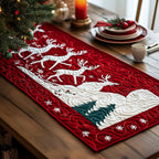 Snow Reindeer Table Runner