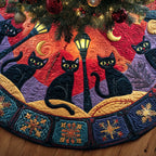 Snowbell Black Cat Christmas Tree Skirt