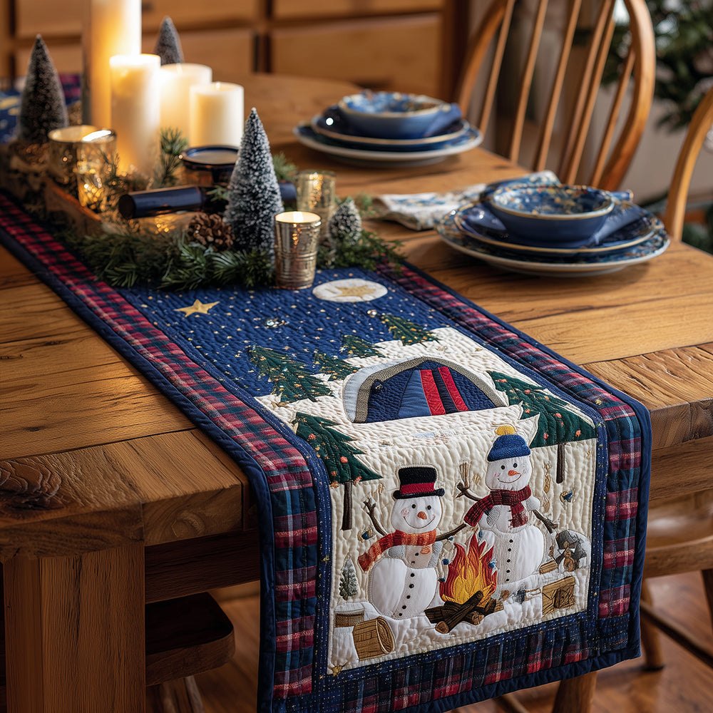 Snowbound Campsite Table Runner