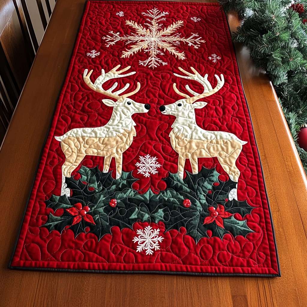 Snowbound Sleigh Table Runner