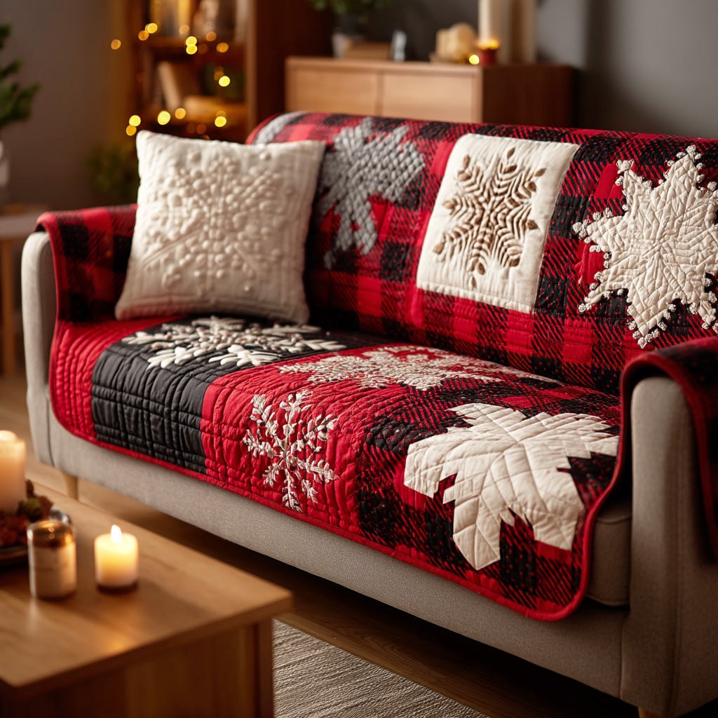 Snowflake Christmas Warmth Sofa Cover