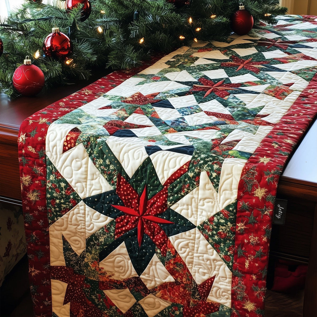 Snowflake Wishes Table Runner