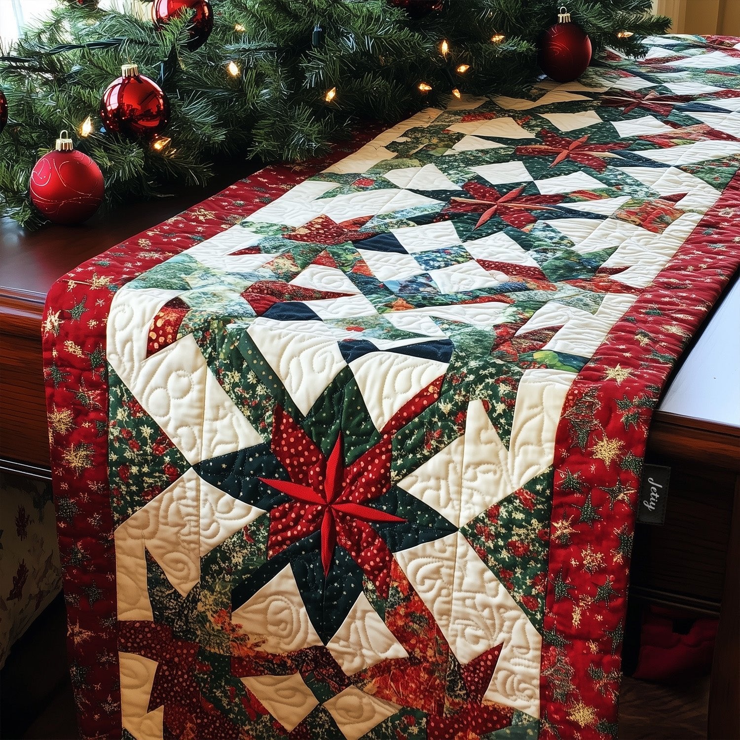 Snowflake Wishes Table Runner