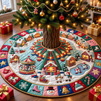 Snowman Carnival Christmas Tree Skirt