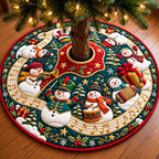 Snowman Christmas Band Christmas Tree Skirt