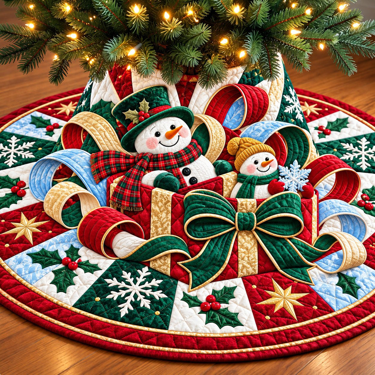 Snowman Christmas Joy Christmas Tree Skirt
