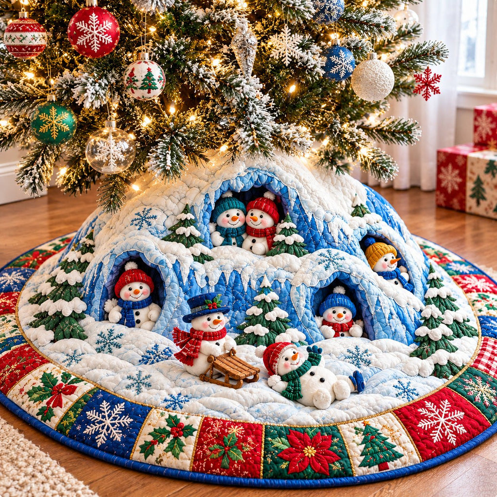 Snowman Christmas Magic Christmas Tree Skirt
