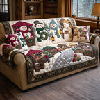 Snowman Christmas Sofa Cover
