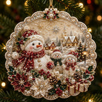 Snowman Family Christmas Ornament