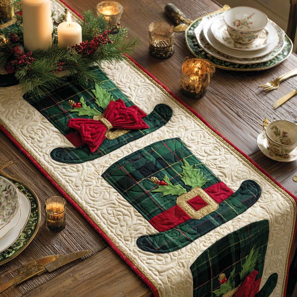 Snowman Hat Table Runner