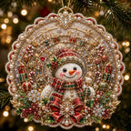 Snowman Holiday Joy Christmas Ornament