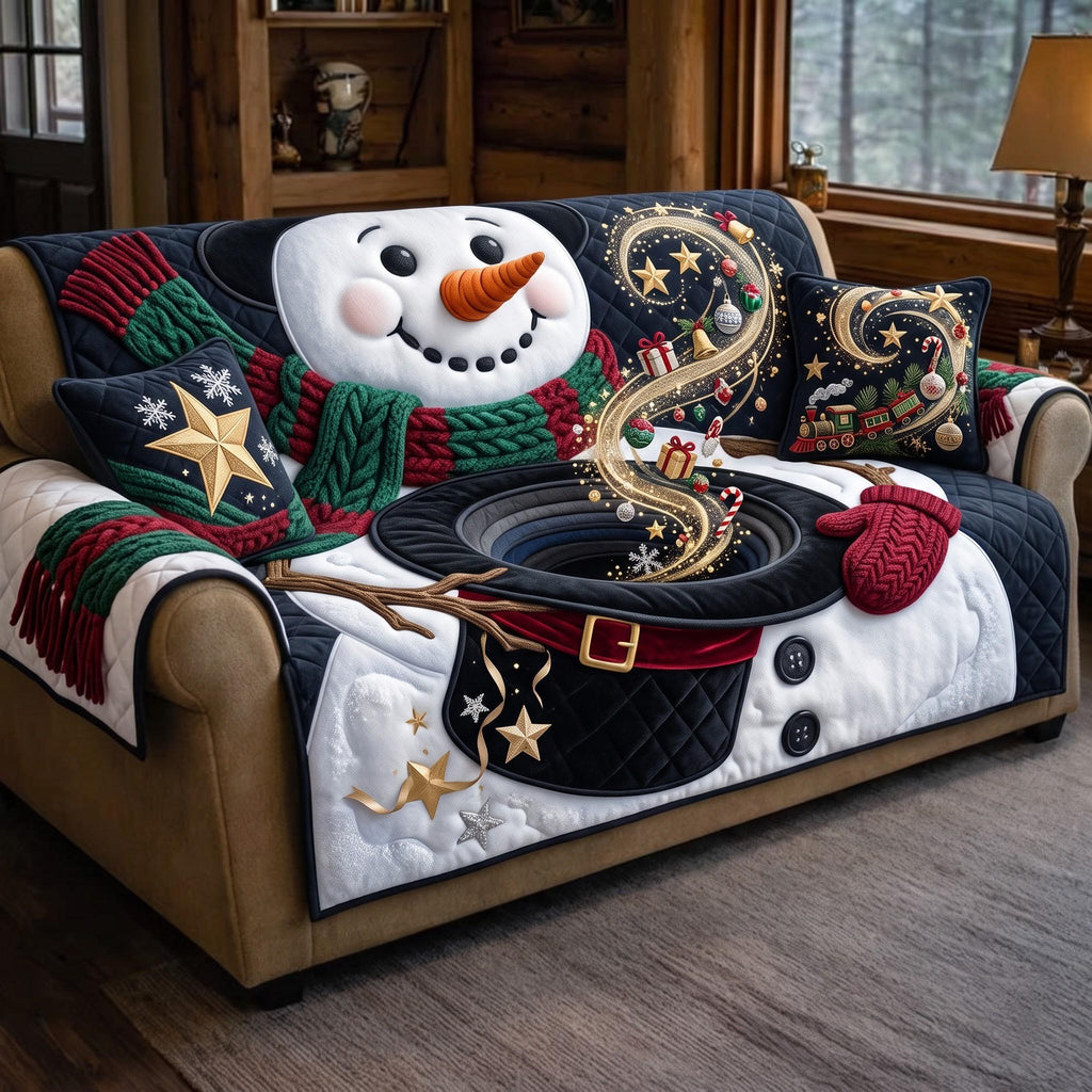 Snowman Magic Sofa Cover