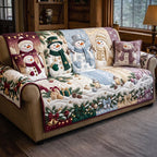 Snowman Village Sofa Cover