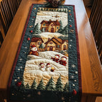 Snowman Village Table Runner