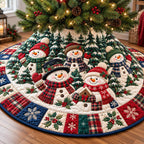 Snowman Winter Jubilee Christmas Tree Skirt