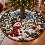 Snowman Winter Wonderland Christmas Tree Skirt