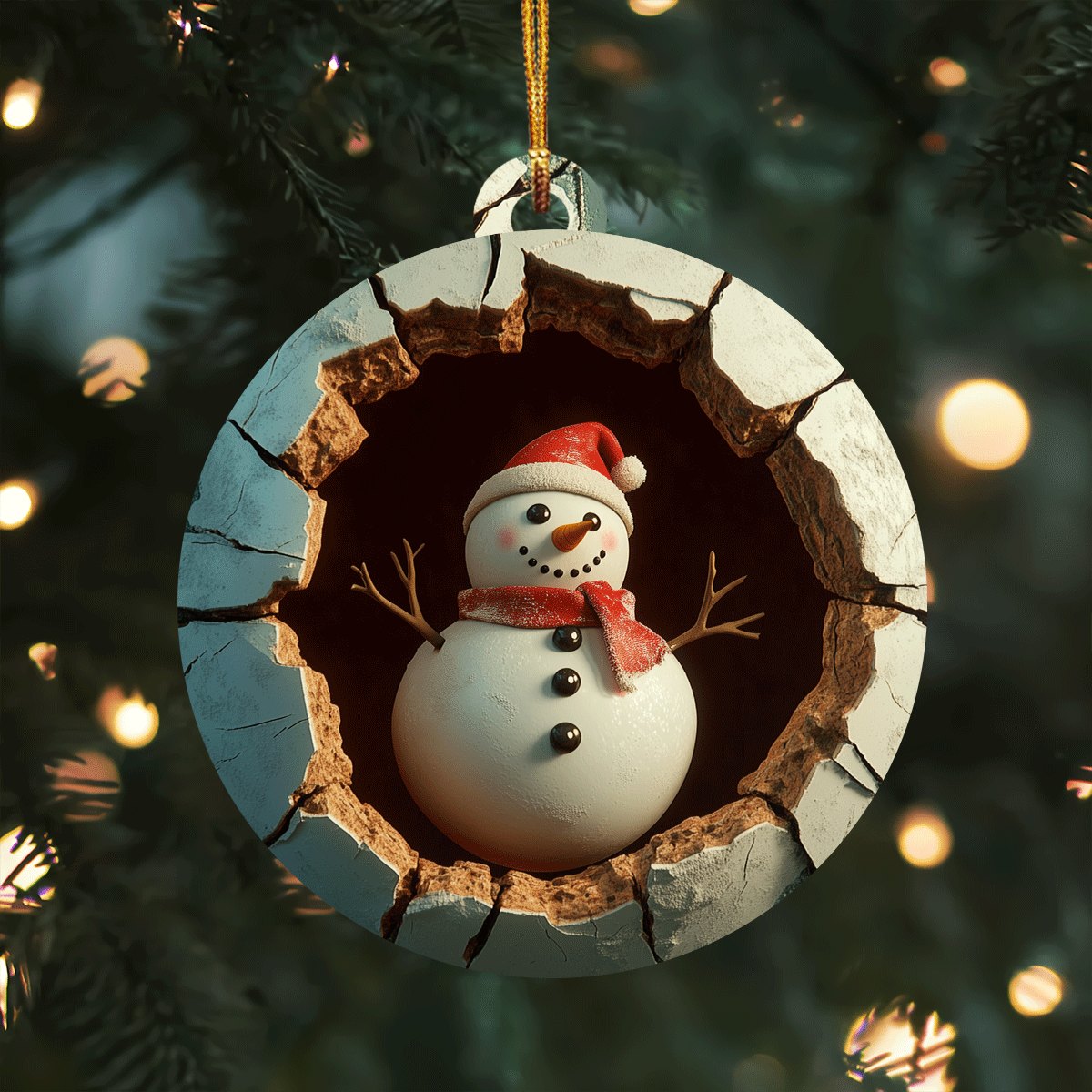 Snowman Xmas Christmas Ornament