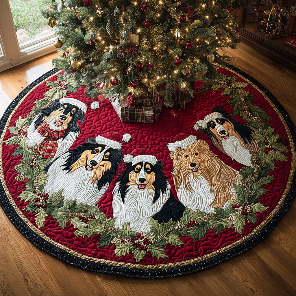 Snowtrail Dog Christmas Tree Skirt
