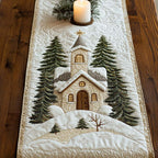 Snowy Chapel Table Runner