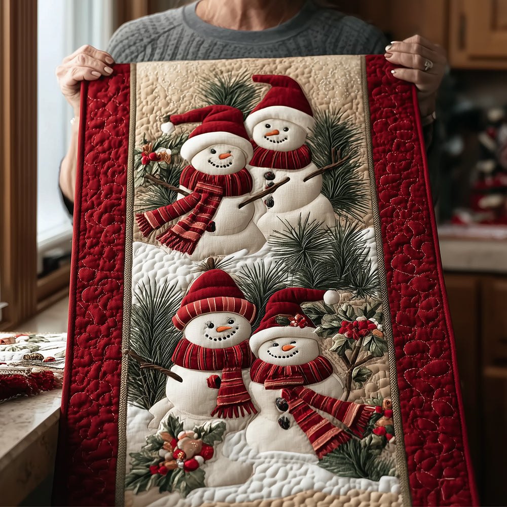 Snowy Couple Moments Table Runner