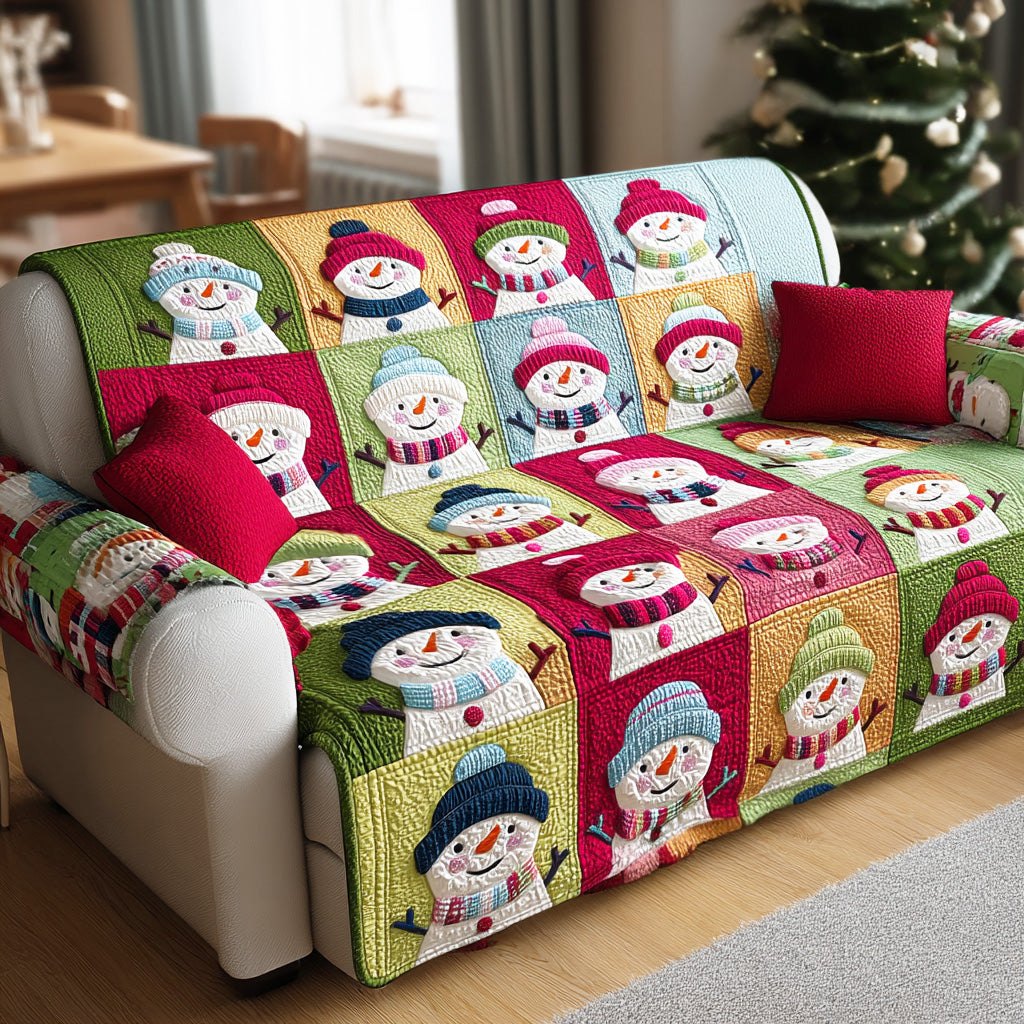 Snowy Cozy Season Sofa Cover