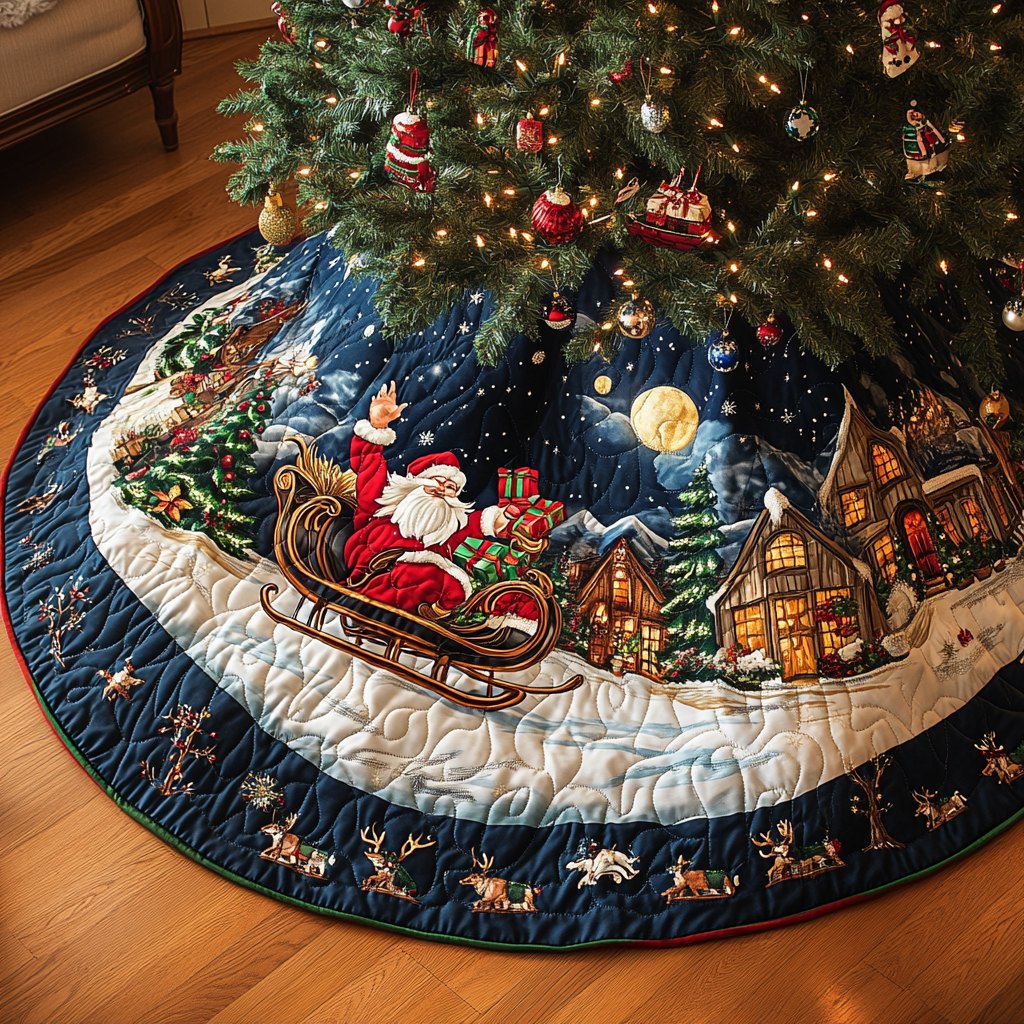 Snowy Dreams Christmas Tree Skirt