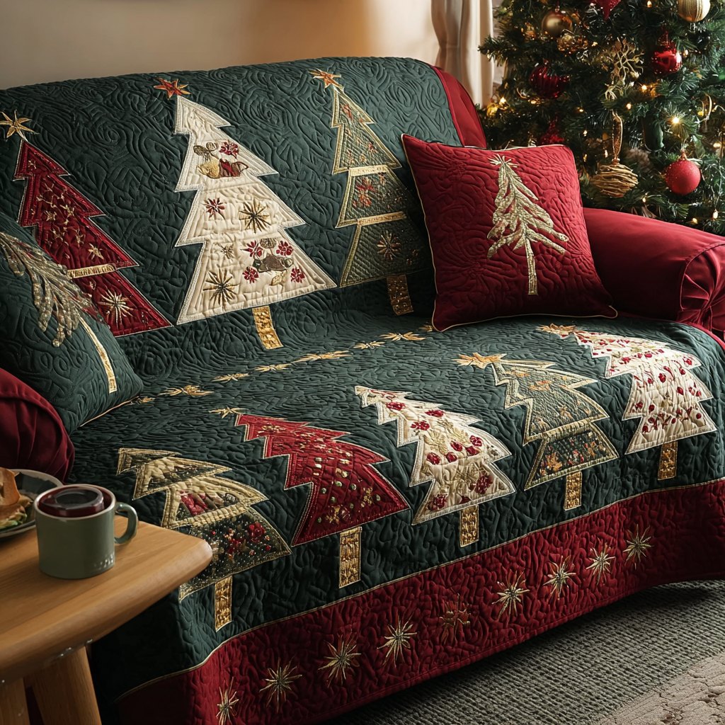 Snowy Grove Sofa Cover