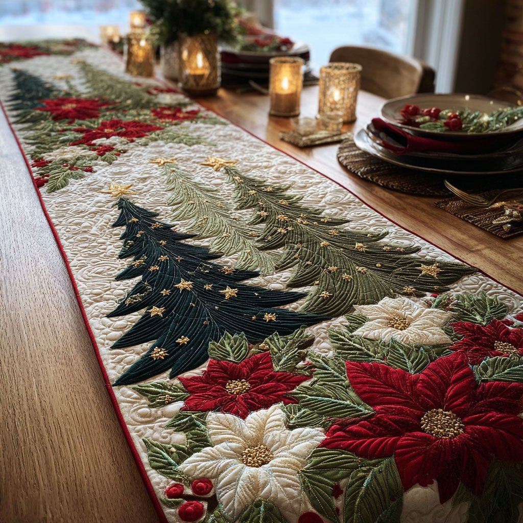Snowy Grove Table Runner