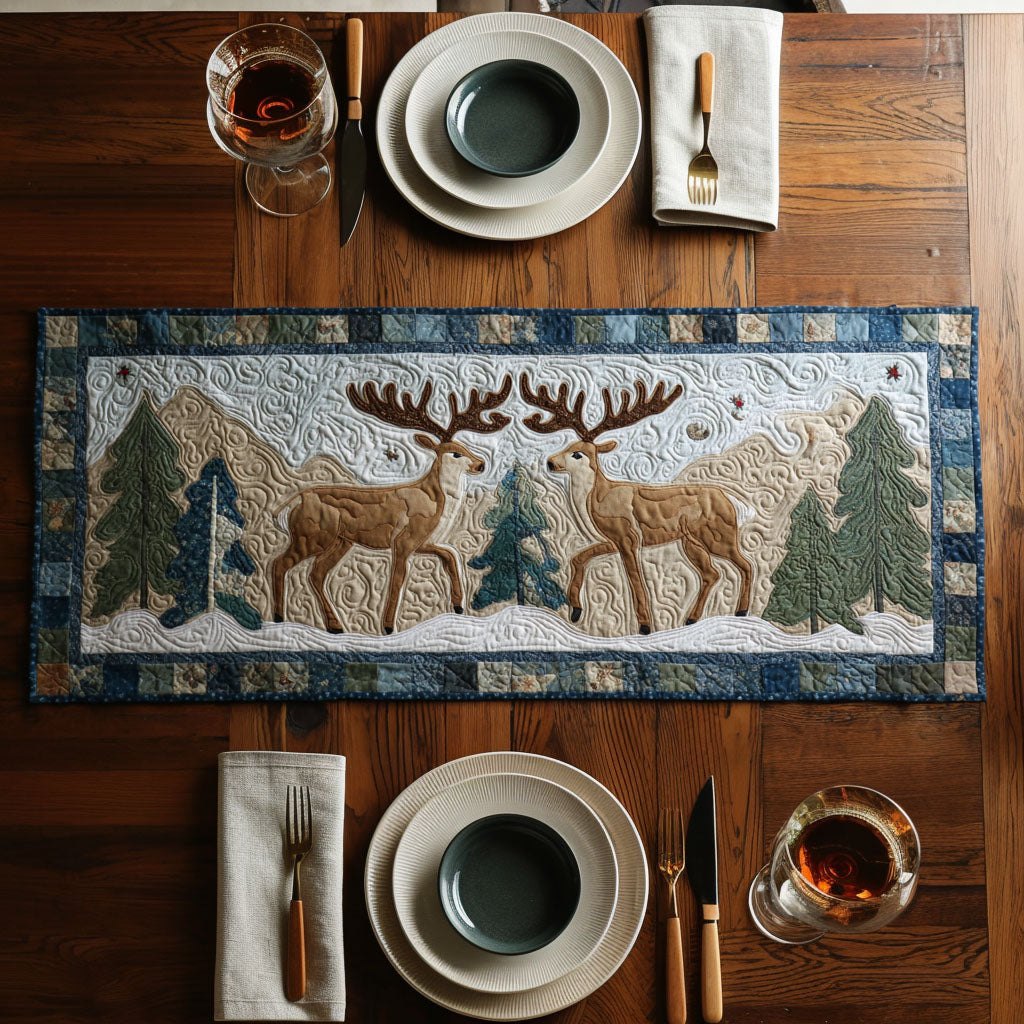 Snowy Herd Table Runner
