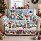 Snowy Nutcracker Guard Sofa Cover