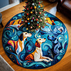 Snowy Paws Great Dane Christmas Tree Skirt
