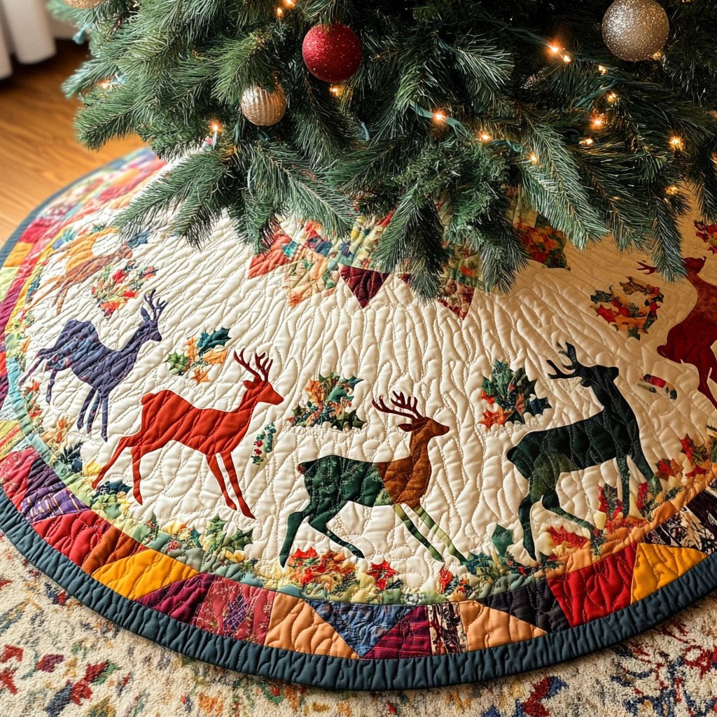 Snowy Pines Harmony Christmas Tree Skirt