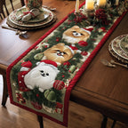 Snowy Puppies Table Runner