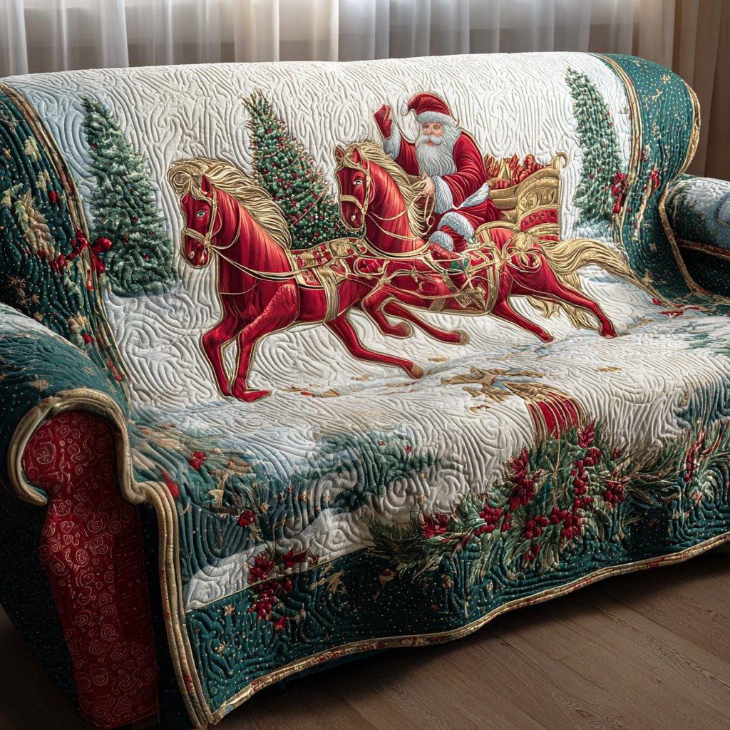 Snowy Riders Sofa Cover