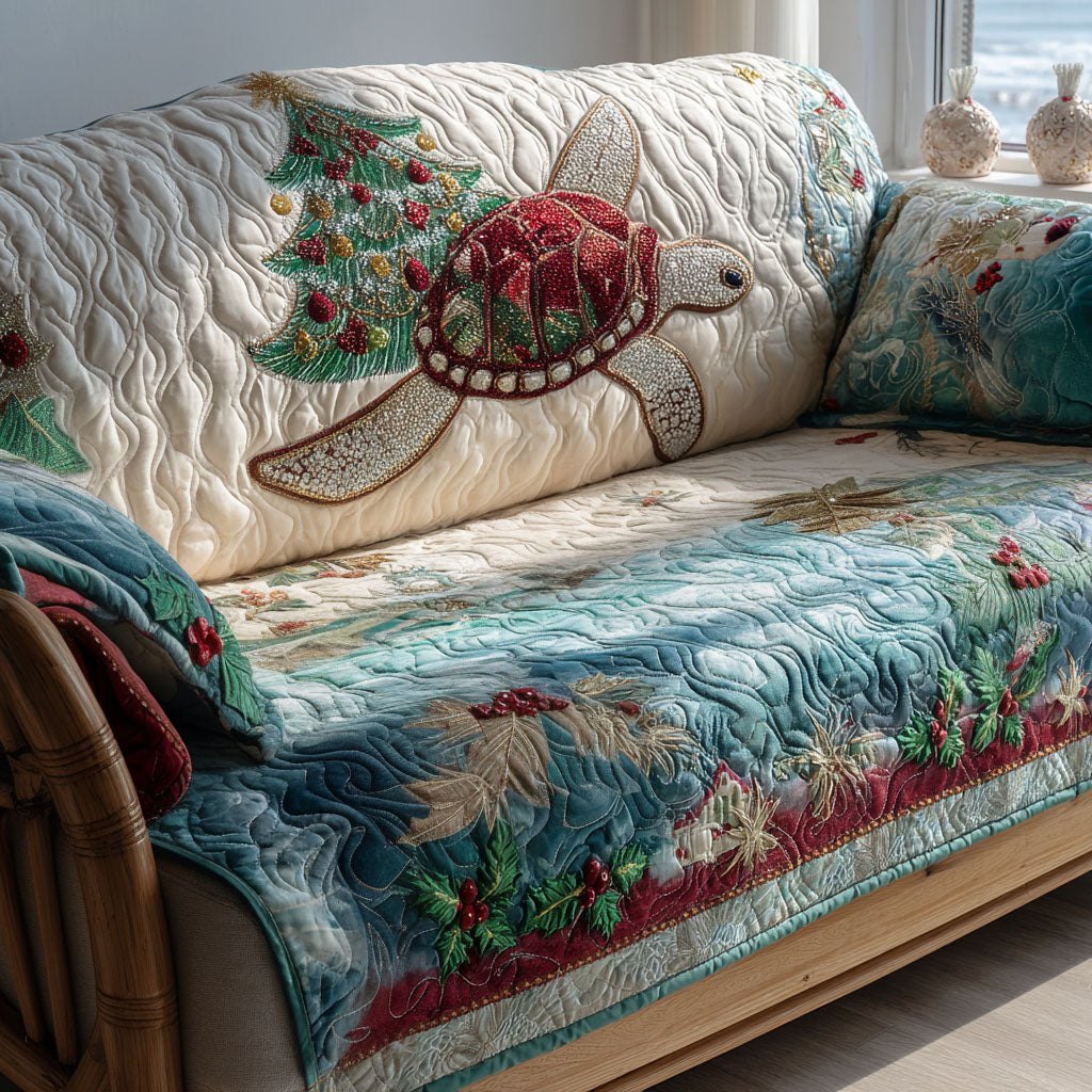 Snowy Shell Turtle Sofa Cover