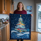 Snowy Tree Table Runner