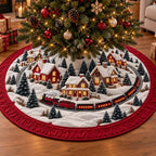 Snowy Village Christmas Tree Skirt