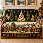 Snowy Village Sofa Cover