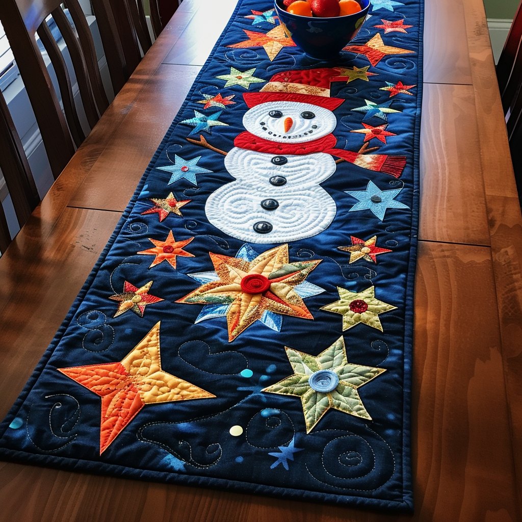 Snowy Scene Table Runner