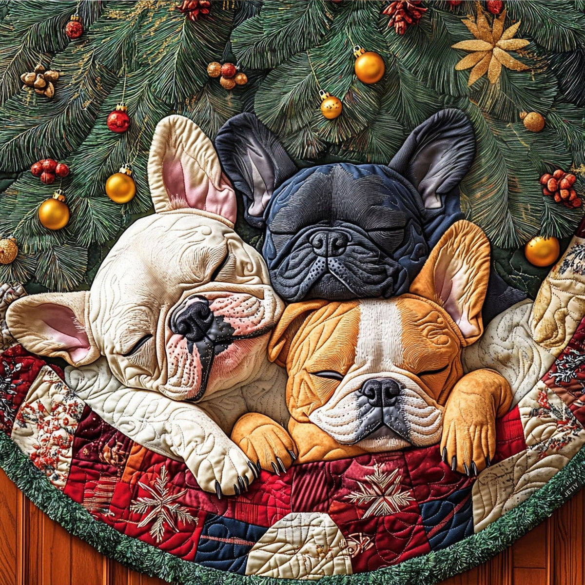 Snub Nose Delight Christmas Tree Skirt